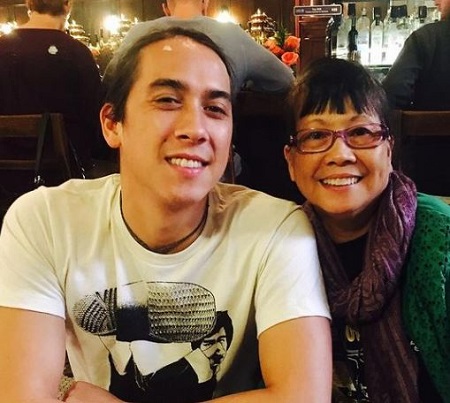 Kimberly Nguyen, aka Kim Munn, with her son, James